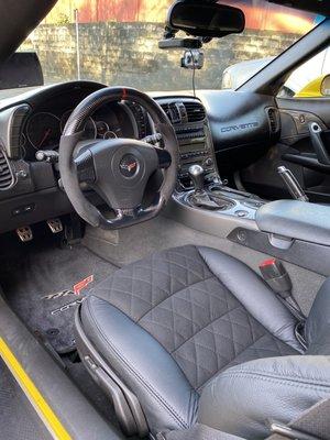 C6 Yellow 2006 Corvette  upgraded interior  Rick 's