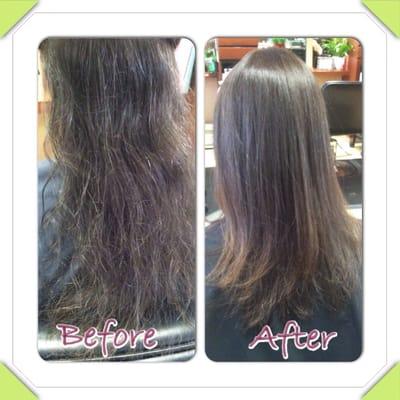 Cut color and Brazilian Blowout by Erin Klepetar