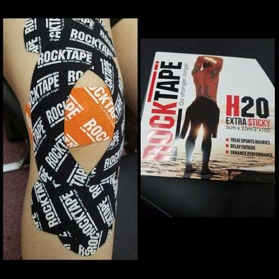 Runners knee instability, Rock tape.