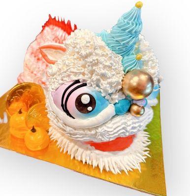 Lion dance cake