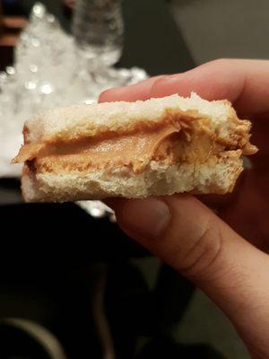 How do you forget jelly on a PB&J?