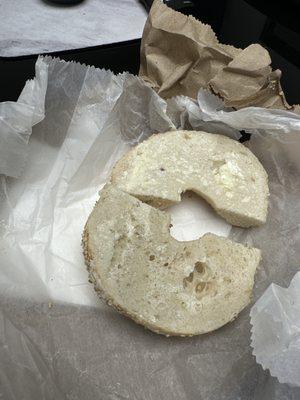 "Buttered" bagel