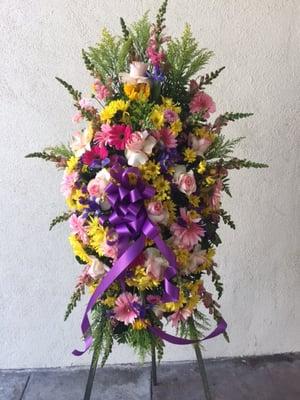 ON SALE WAS $195, NOW $175-RAINBOW OF COLOR. FREE DELIVERY- 310-977-4691
  www.lafuneralflowers.com