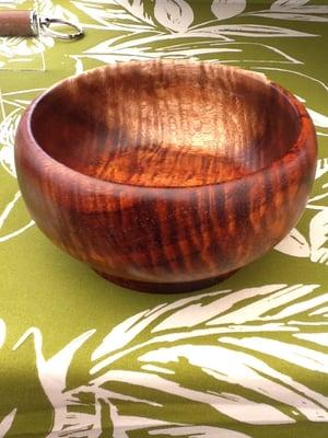 Small Curly Koa Bowl Nice Curl