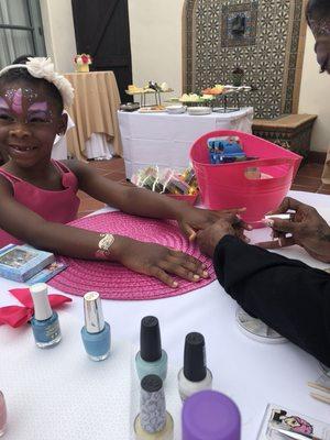 We do spa parties for kids too.