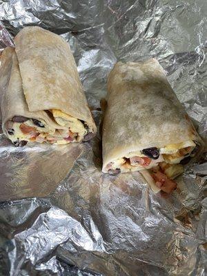 Huevos ranchero wrap