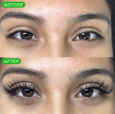 Blend set oil and waterproof lash extensions