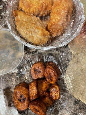 Sweet Plantains & Beef Empanadas & 1 Cheese Empanada