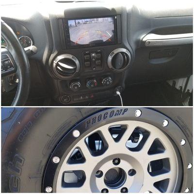 Jeep Wrangler JK rear camera  installation