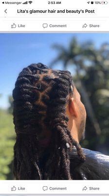 Locs Retwist and style