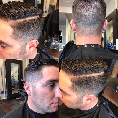 Ashley rocked this men's cut