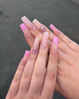 Nude pink tip