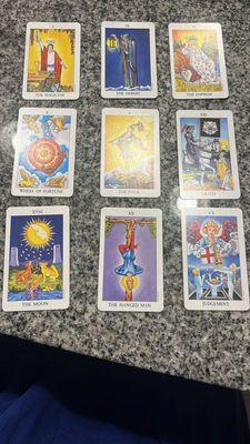 My tarot reading cards