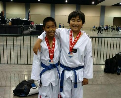 Jarren and Brock win silver in sparring at 2016 Nationals