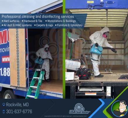 Professional sanitizing and disinfection - Fogging method - Rockville, MD