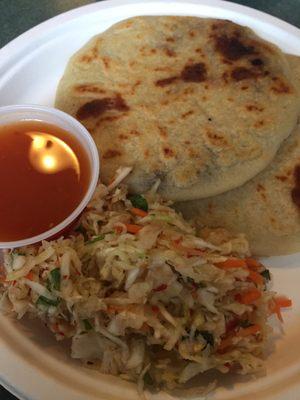 Bean and cheese pupusas