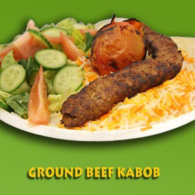 Ground Beef Kabob Plate