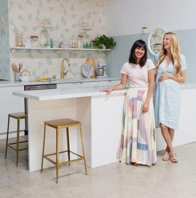 Blogger Joy Cho and designer Sarah Samual Kitchen by GoodFellas Construction