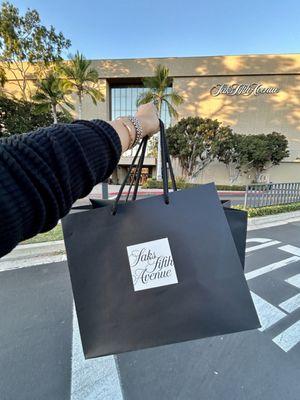 Saks Fifth Avenue shopping bags