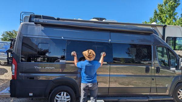 RV side window replacement