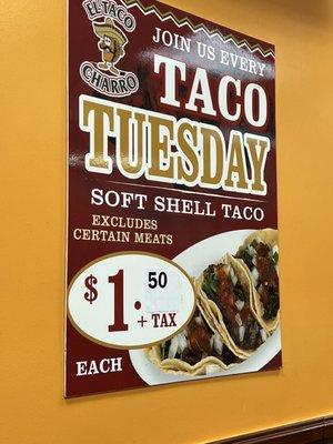 Taco Tuesday as of October 2022