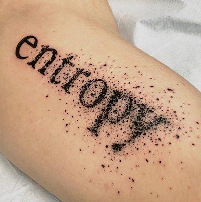 "Entropy" tattoo by Cavan Infante