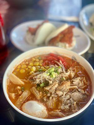 Chicken confit ramen