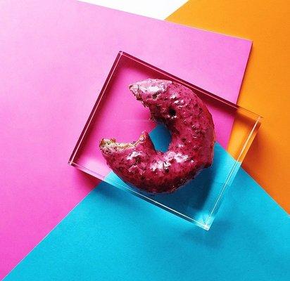 Wild Blueberry cake doughnut