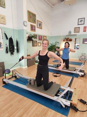 Students on Reformer Machines