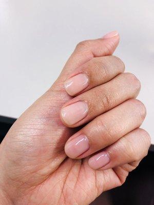 Loving this natural look. It's the Perfect Match #12 color. Mani shellac done by Kristine.