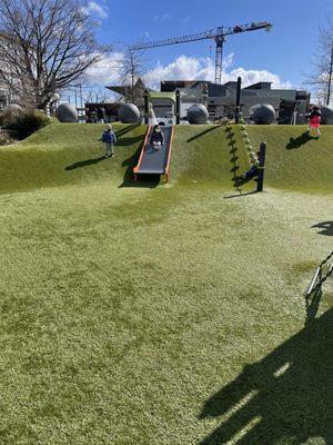 Roller slide is cool - not too fast for the little ones