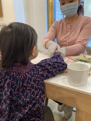 Mommy and me manicure