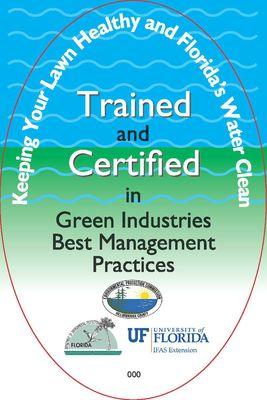 Our employees are Trained and Certified