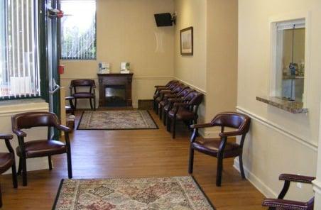 Patient waiting room area