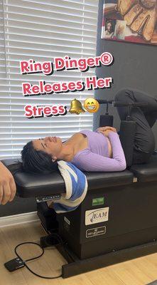 Emotional Ring Dinger® Adjustment Helps Relieve Her Stress  #ringdinger #chiropractic #chiropractor #viral #fyp