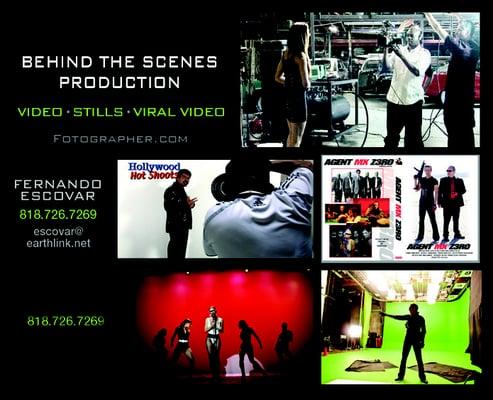 We do Behind the Scenes videos for any production small or large.