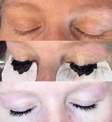 Before&After of Lash Tint.