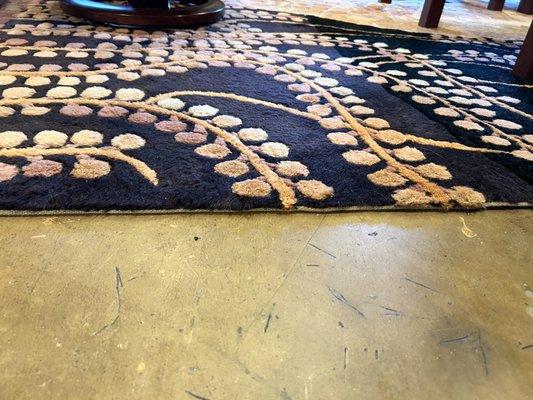 The pile of my rug following Benedict rug cleaning.