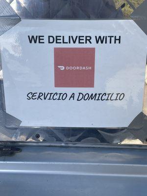 You can Doordash