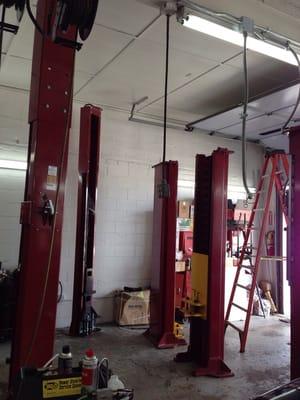 New lift being installed