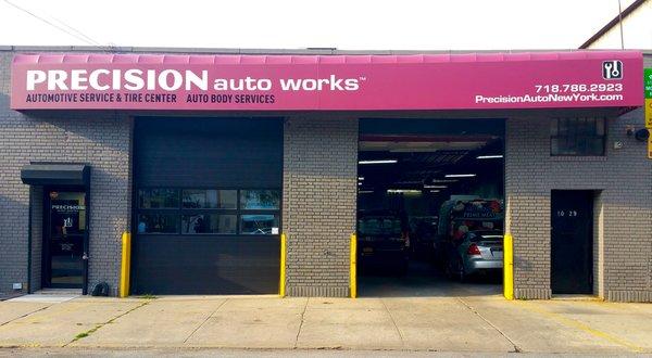 Precision Auto Works of LIC: Repair Shop, 10-29 46th Road in Hunters Point, LIC.