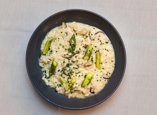 Asparagus & Wild Mushroom Risotto