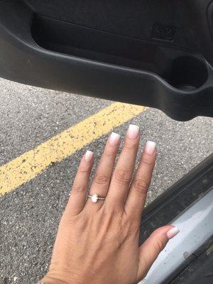 French powder dip ombre