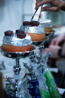 Grapefruit bowl hookah