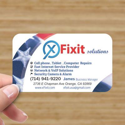 Our business card