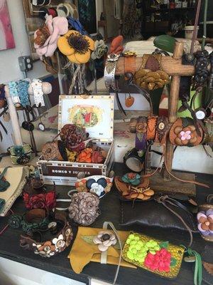 Art, jewelry, leather, ceramics, textiles, clothing, health and beauty- all from local San Diego artisans