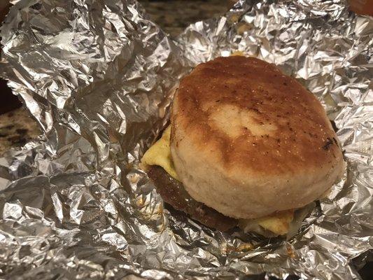 Hog haven farms breakfast sandwich