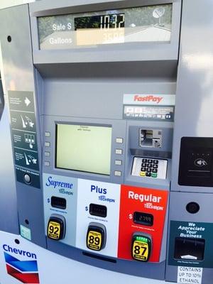 New gas pump