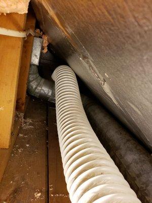 Kneewall insulation and bathroom venting.