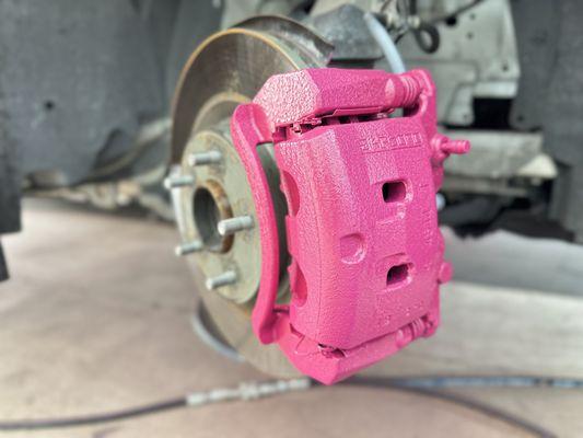 Barbie Pink Painted Calipers